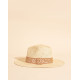Chapeau Rosalie Galon indien rose et doré - L