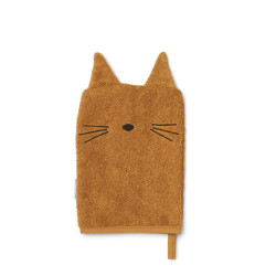 Gant de toilette - Cat caramel