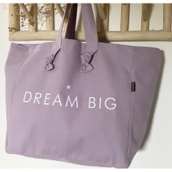 Cabas Lily lilas "Dream big"