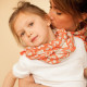 Big foulard Coeurs - Papaye