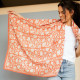 Big foulard Coeurs - Papaye