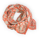 Big foulard Latika Coeurs - Papaye