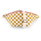 Sac banane damier - écru/caramel