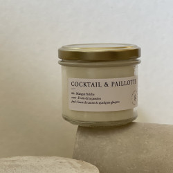 Bougie Cocktail et paillotte - 200g