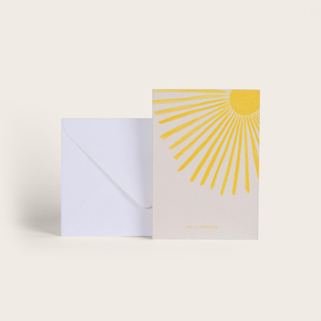 Carte sun Hello sunshine