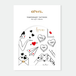 Set de tattoos Love