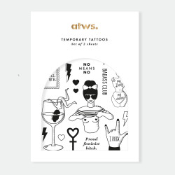 Set de tattoos Girl power