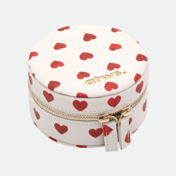 Boite à bijoux de voyage Red hearts