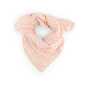 Lange imprimé coeurs moutarde - rose pâle