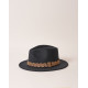 Chapeau Jim Anthracite Galon brodé - L