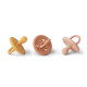 Tétines Paula tuscany rose multi mix par trois - 0/6 mois