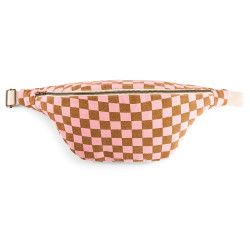 Sac banane damier - Strawberry/caramel