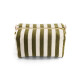 Trousse de toilette éponge rayée Vic - kaki
