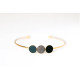 Bracelet/jonc Trio Encre/comète/noir