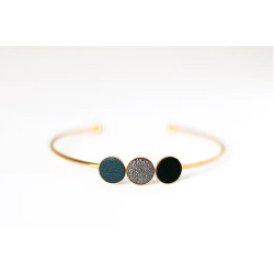 Bracelet/jonc Trio Encre/comète/noir