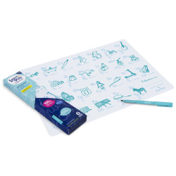 Set pédagogique en silicone + 1 feutre - Abécédaire