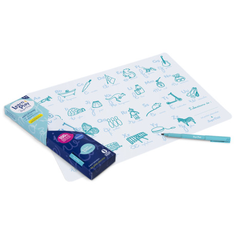 Set pédagogique en silicone + 1 feutre - Abécédaire