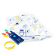 Set en silicone à colorier + 5 feutres - Espace