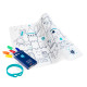 Set en silicone à colorier + 5 feutres - Château