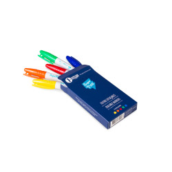 Boîte de 5 feutres pastel effaçables - Pointe fine