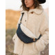 Sac banane Nicole Sherpa - Marine