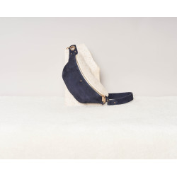 Sac banane Nicole Sherpa - Marine