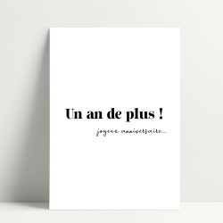 Carte Un an de plus