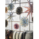 Etoile en papier lumineuse noire 30cm