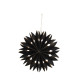 Etoile en papier lumineuse noire 30cm