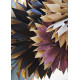 Etoile en papier lumineuse bordeaux 40cm