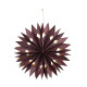 Etoile en papier lumineuse bordeaux 40cm