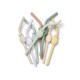 Lot de 8 pailles Ananas en silicone - Pale tuscany multi mix