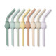 Lot de 8 pailles Ananas en silicone