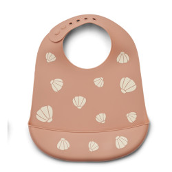 Bavoir en silicone - Shells multi (Shell / Pale tuscany)