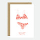 Carte Happy birthday sexy underwear