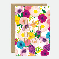 Carte Happy Bday Lilac