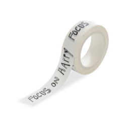 Masking tape Focus on happy