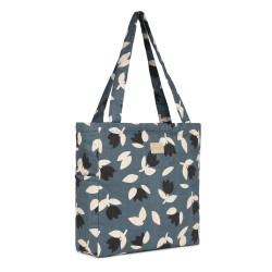 Tote-bag Hyde park - Blue black tulips