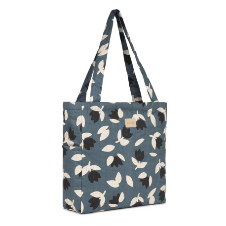 Tote-bag Hyde park - Blue black tulips