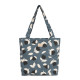 Tote-bag Hyde park - Blue black tulips