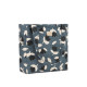 Tote-bag Hyde park - Blue black tulips