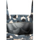 Tote-bag Hyde park - Blue black tulips