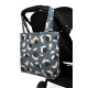Tote-bag Hyde park - Blue black tulips