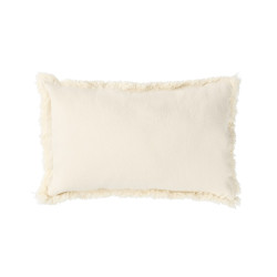 Coussin à franges 45x30 - Natural
