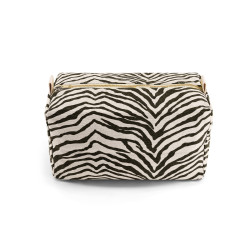 Trousse de toilette zebra - Greige/noir