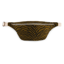 Sac banane zebra - Tapenade/noir