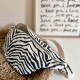 Sac banane zebra - Greige/noir