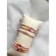 Bracelet MAMA fil - panaché pastel