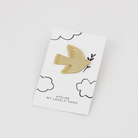 Pin's Colombe en laiton