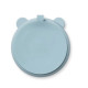 Assiette Stacy ventouse 3 compartiments - Sea blue
